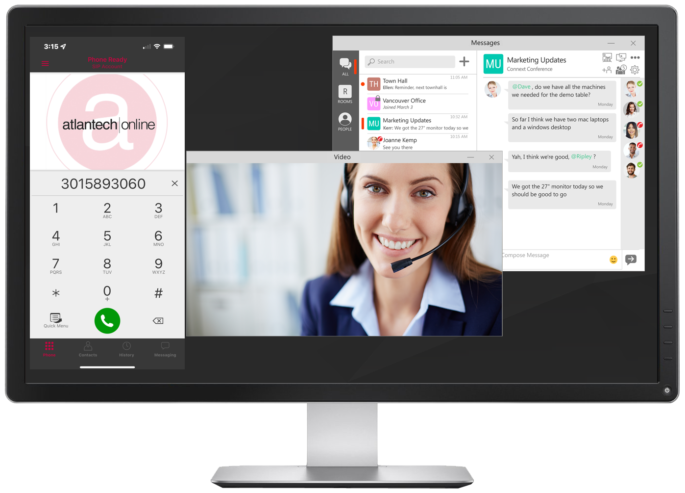 atlantech|softphone - In Call GROUP Desktop
